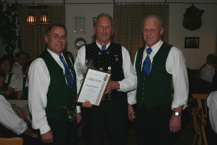 Reinhold Mirlach zum Ehrenvorstand ernannt