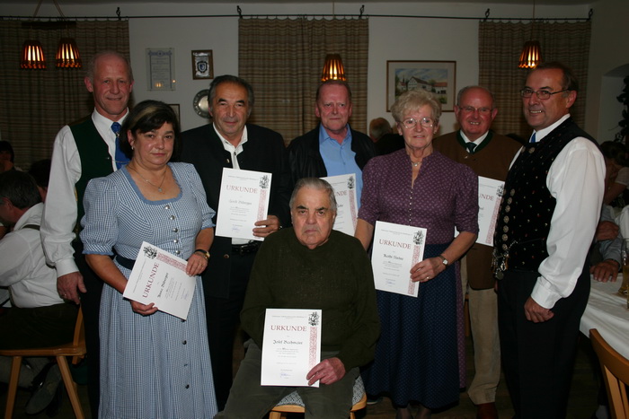 Ehrung passiver Mitglieder