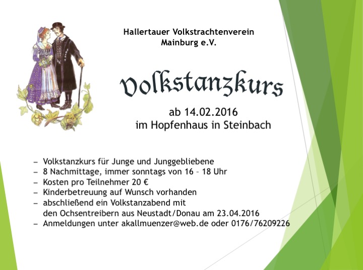 Volkstanz 2016 Plakat