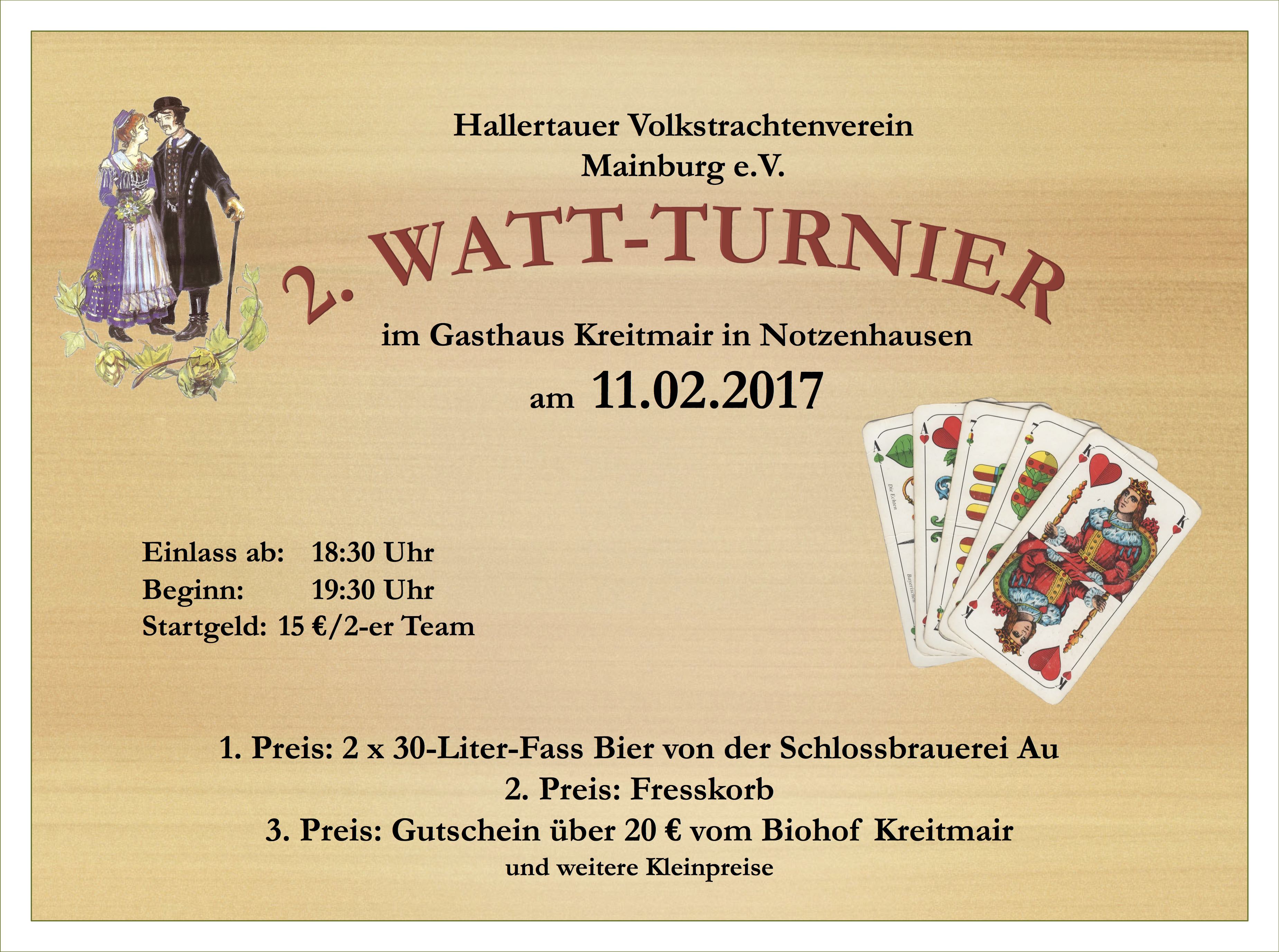Watt-Turnier Plakat